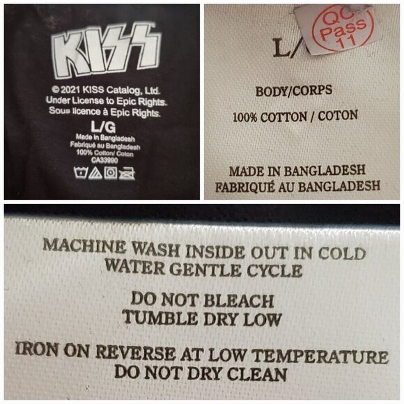KISS 2021 End of the Road Tour Tee L | European Leg Concert Shirt - Picture 9 of 9